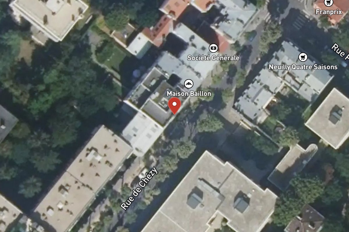 Vue satellite — 27 Rue de Chézy
