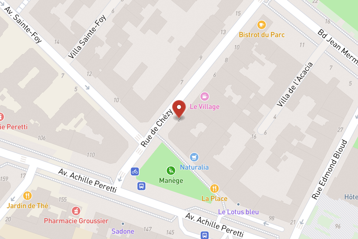Plan de situation — 2 Rue de Chézy