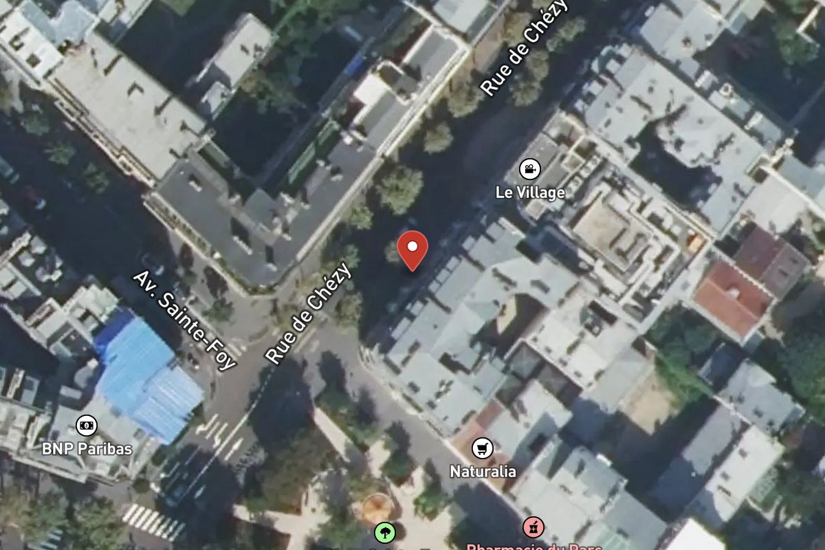 Vue satellite — 2 Rue de Chézy