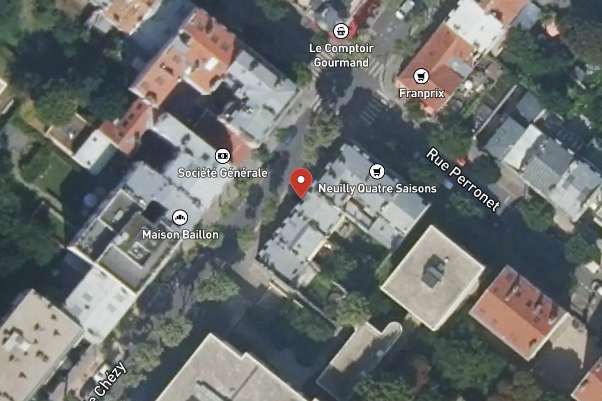 Vue satellite — 30 Rue de Chézy