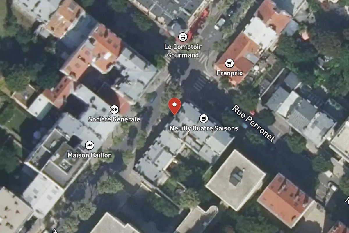 Vue satellite — 32 Rue de Chézy