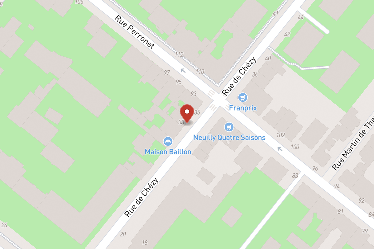 Plan de situation — 33 Rue de Chézy