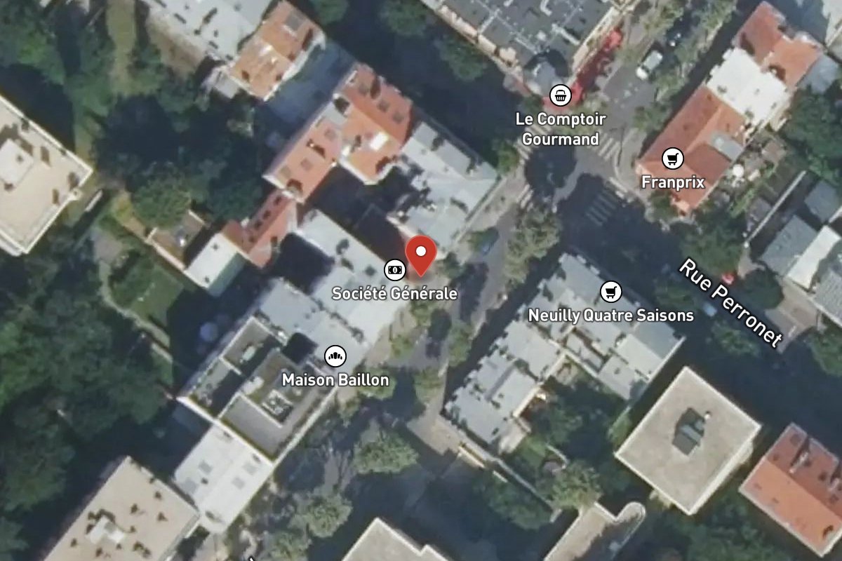 Vue satellite — 33 Rue de Chézy