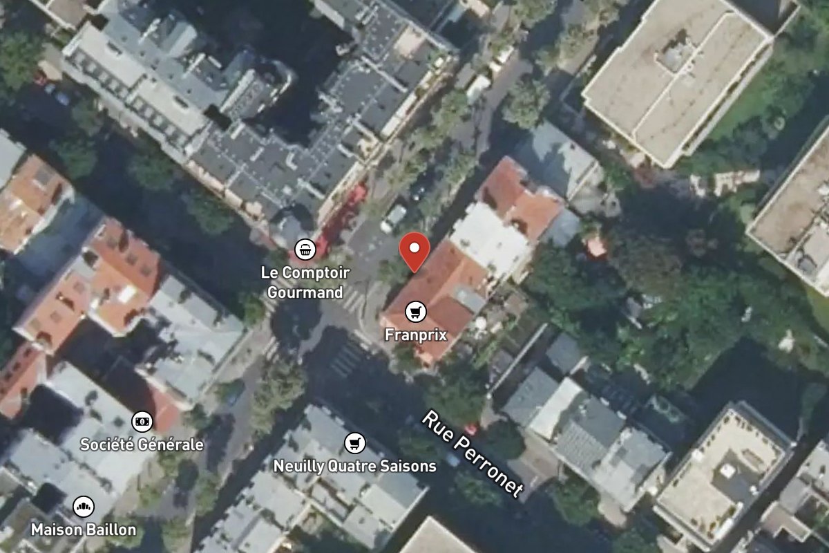 Vue satellite — 34 Rue de Chézy