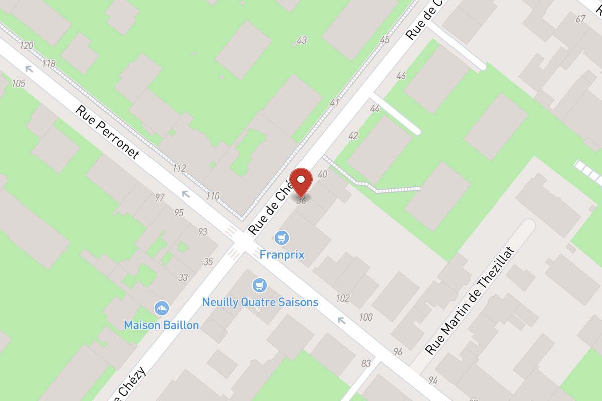 Plan de situation — 36 Rue de Chézy
