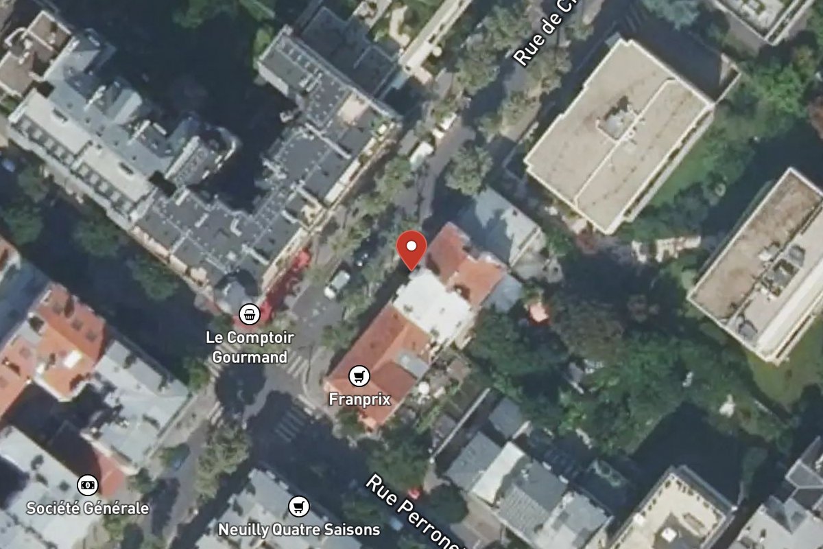 Vue satellite — 36 Rue de Chézy