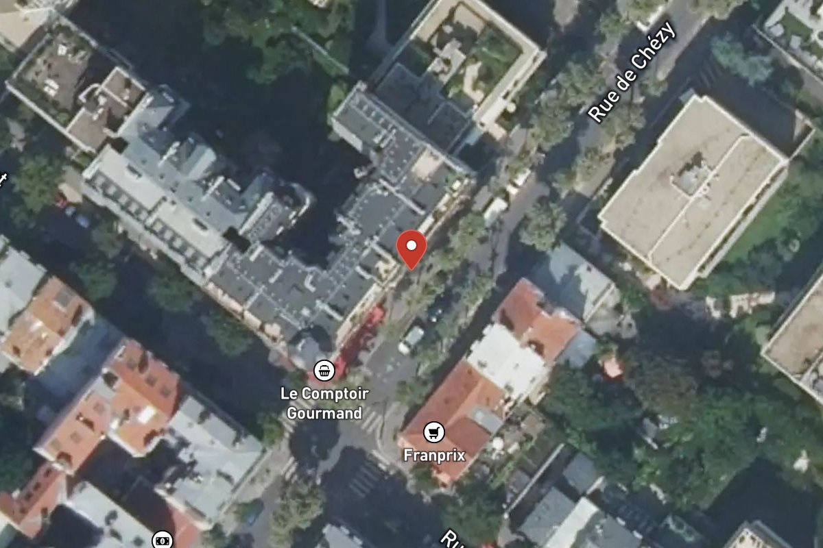 Vue satellite — 37 Rue de Chézy