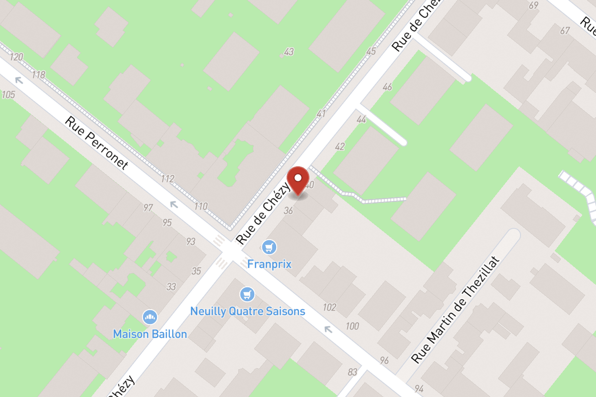 Plan de situation — 38 Rue de Chézy