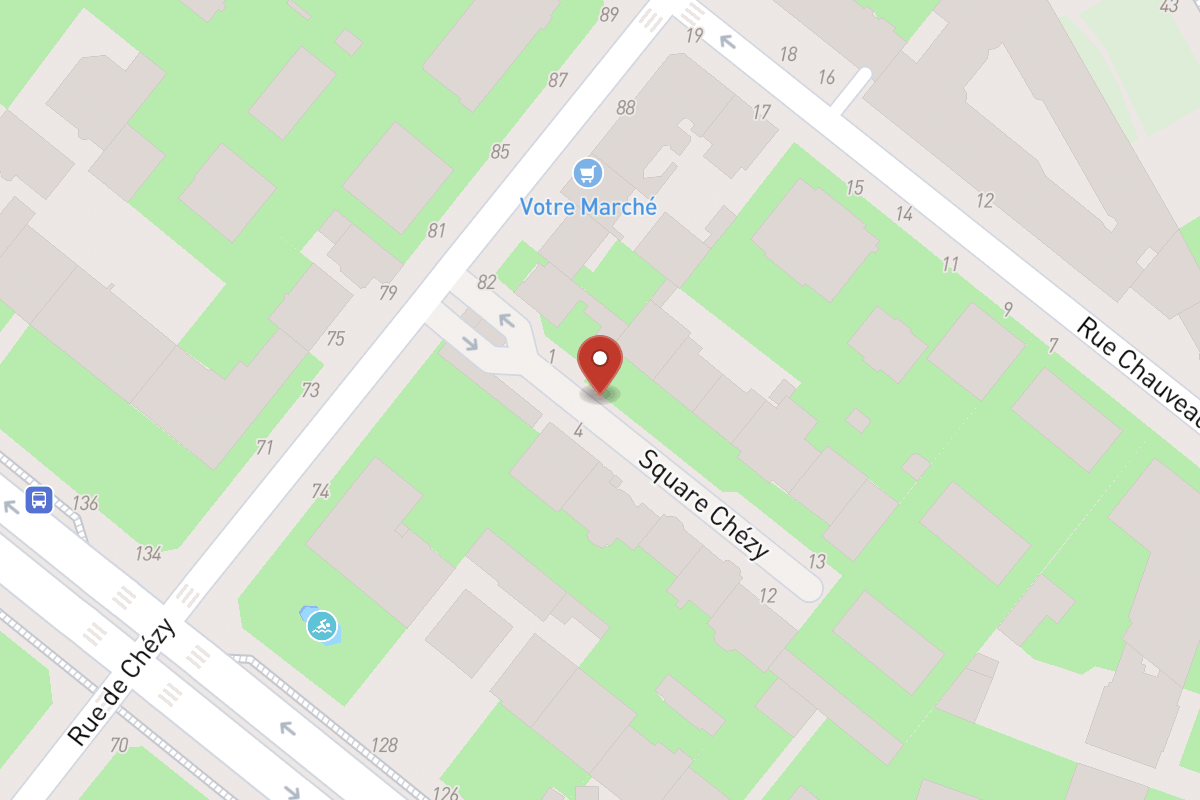 Plan de situation — 3 Rue de Chézy