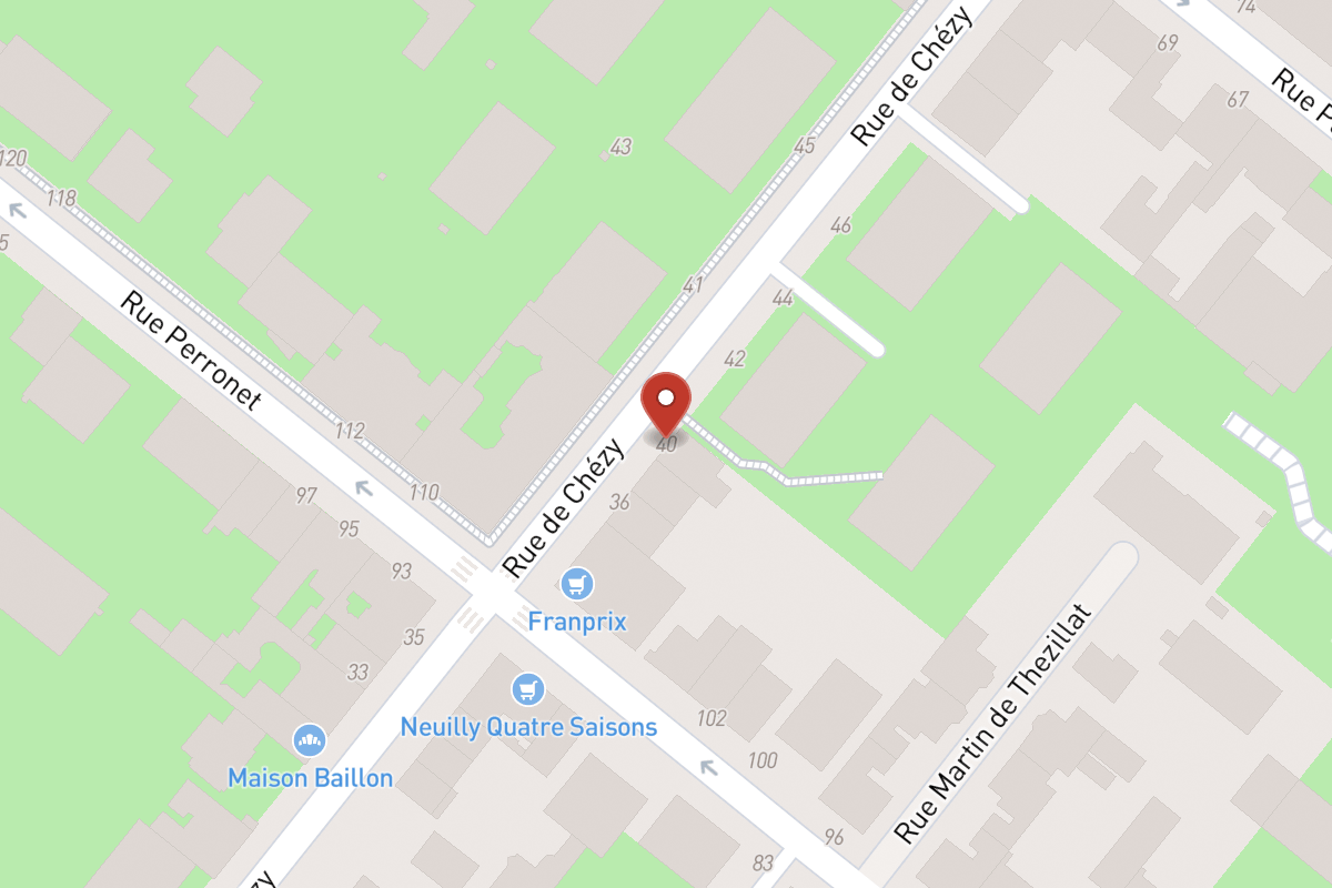 Plan de situation — 40 Rue de Chézy