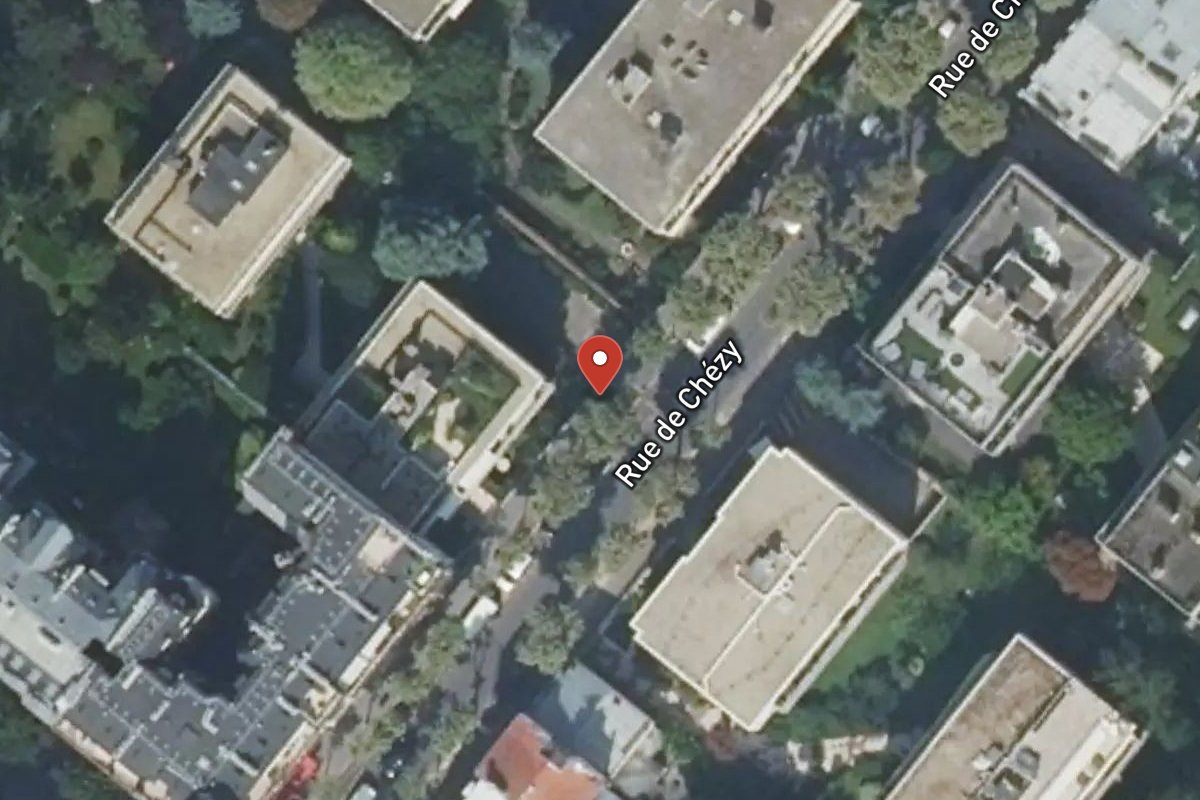 Vue satellite — 41 Rue de Chézy