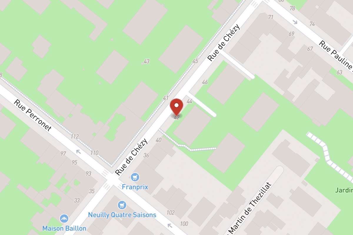 Plan de situation — 42 Rue de Chézy