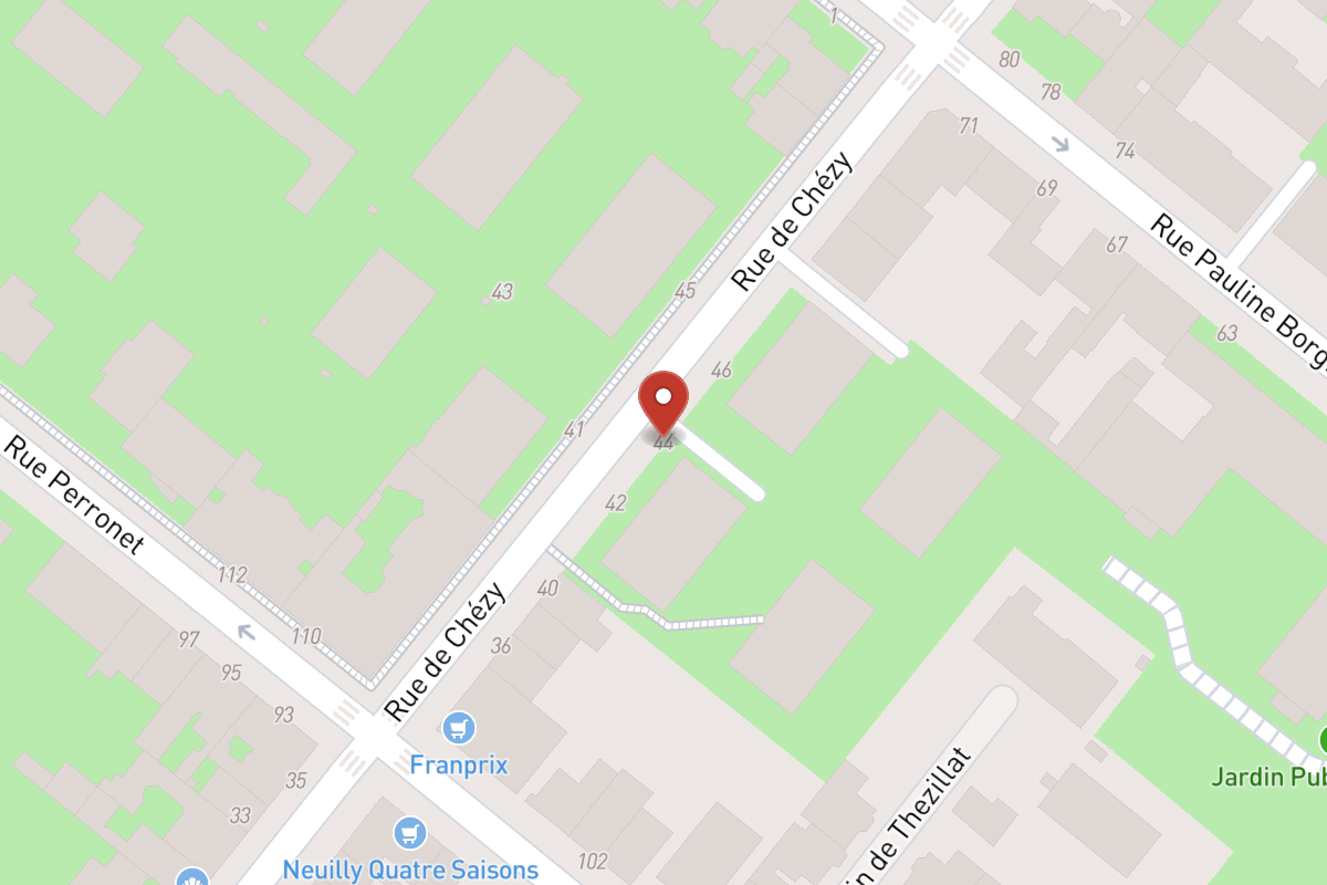 Plan de situation — 44 Rue de Chézy