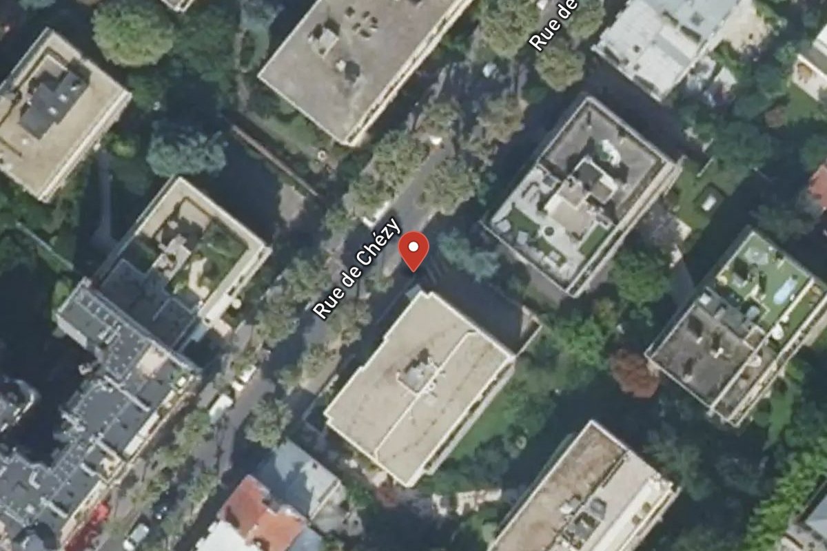 Vue satellite — 44 Rue de Chézy