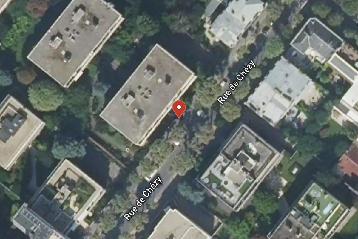 Vue satellite — 45 Rue de Chézy