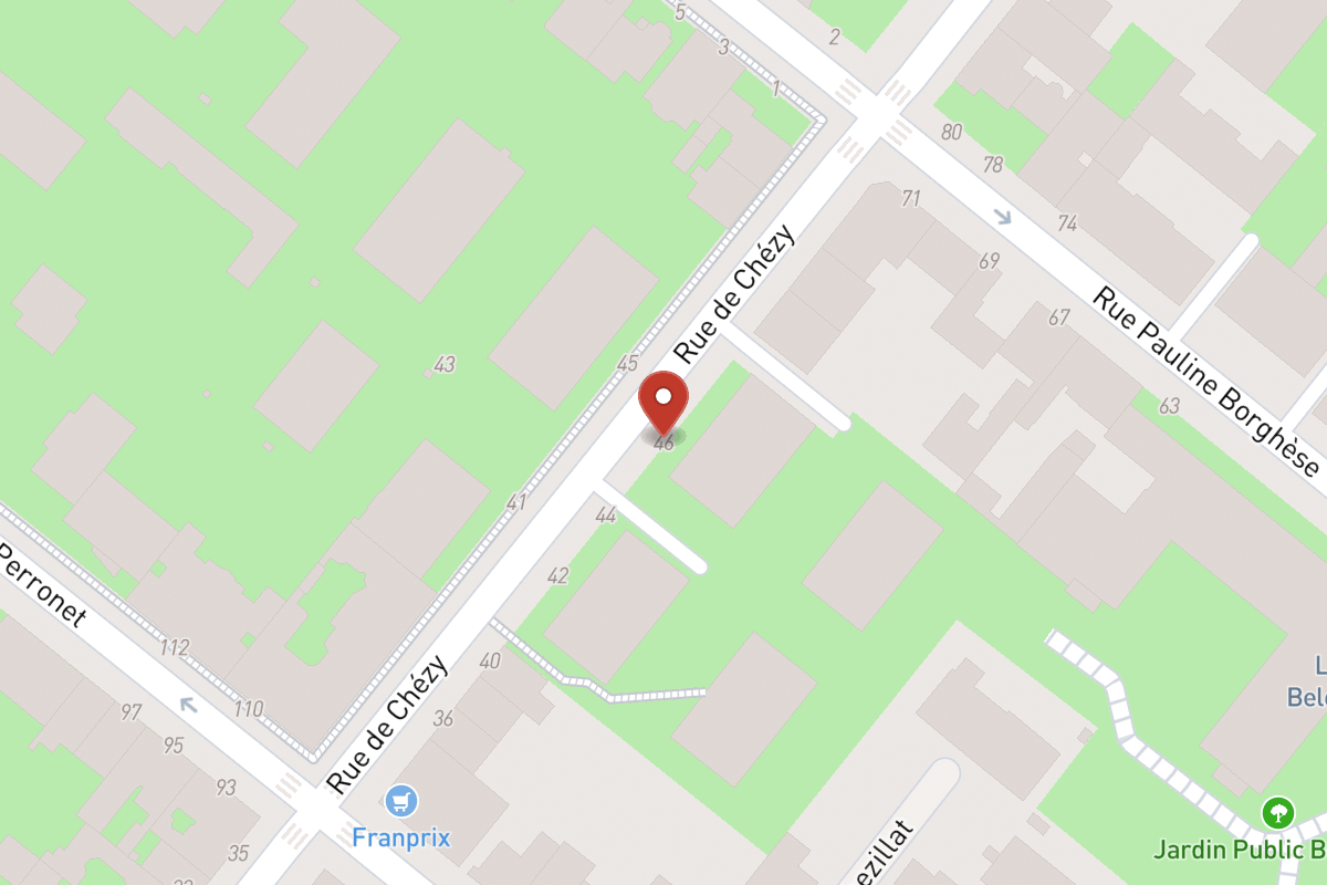 Plan de situation — 46 Rue de Chézy