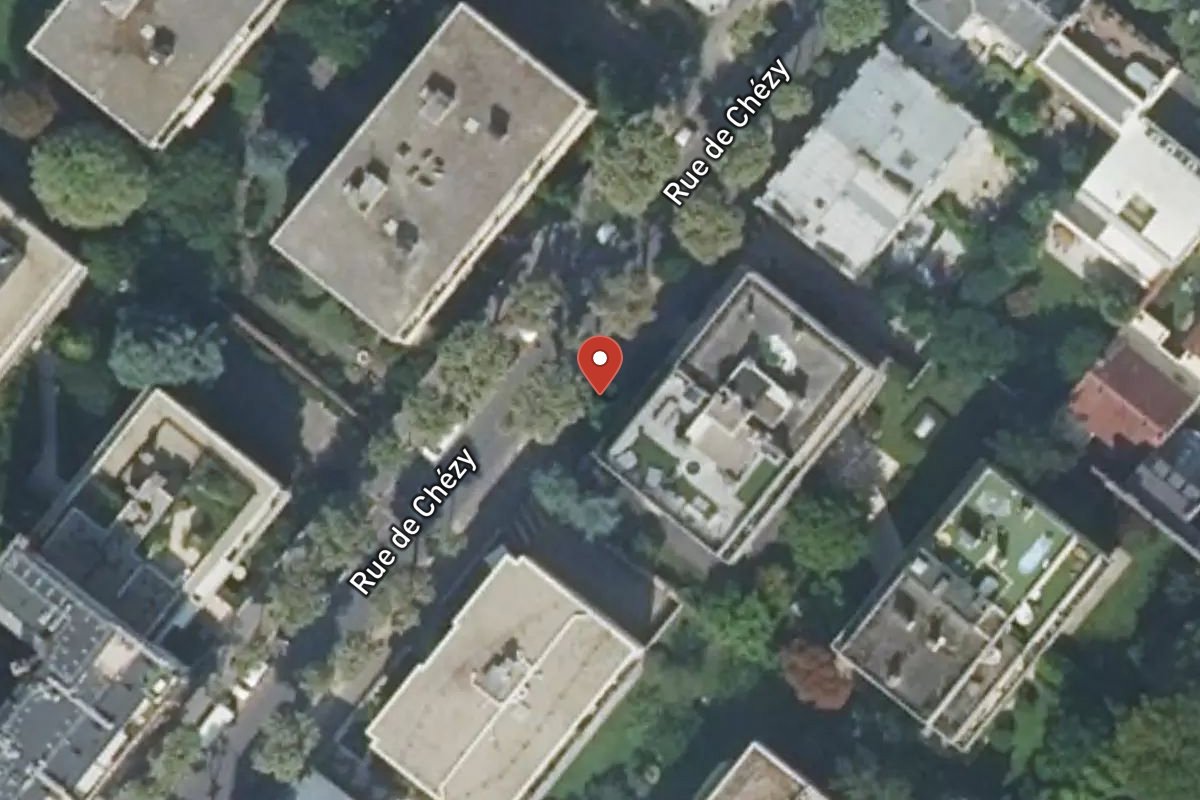 Vue satellite — 46 Rue de Chézy