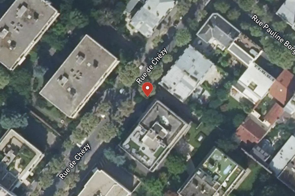 Vue satellite — 48 Rue de Chézy