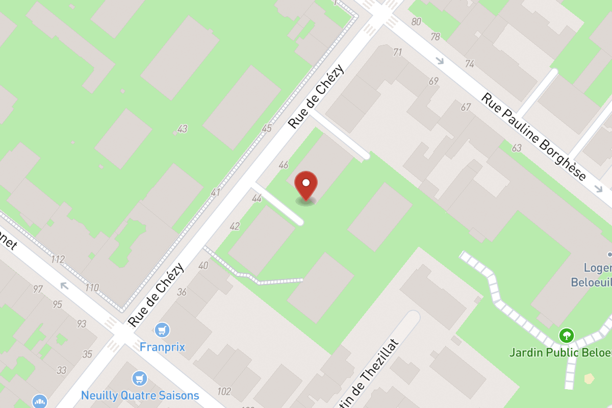 Plan de situation — 4 Rue de Chézy