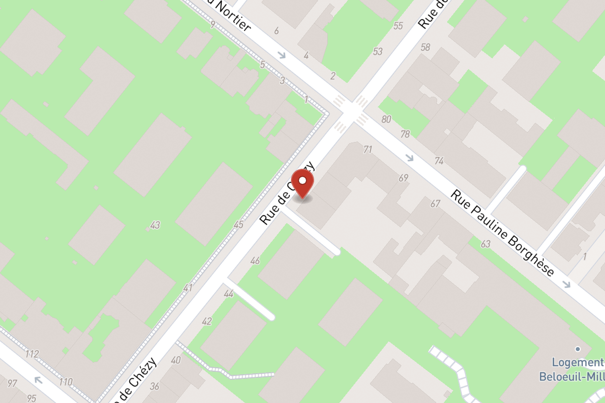 Plan de situation — 50 Rue de Chézy