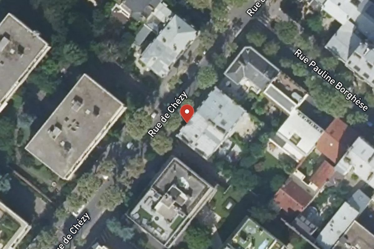 Vue satellite — 50 Rue de Chézy