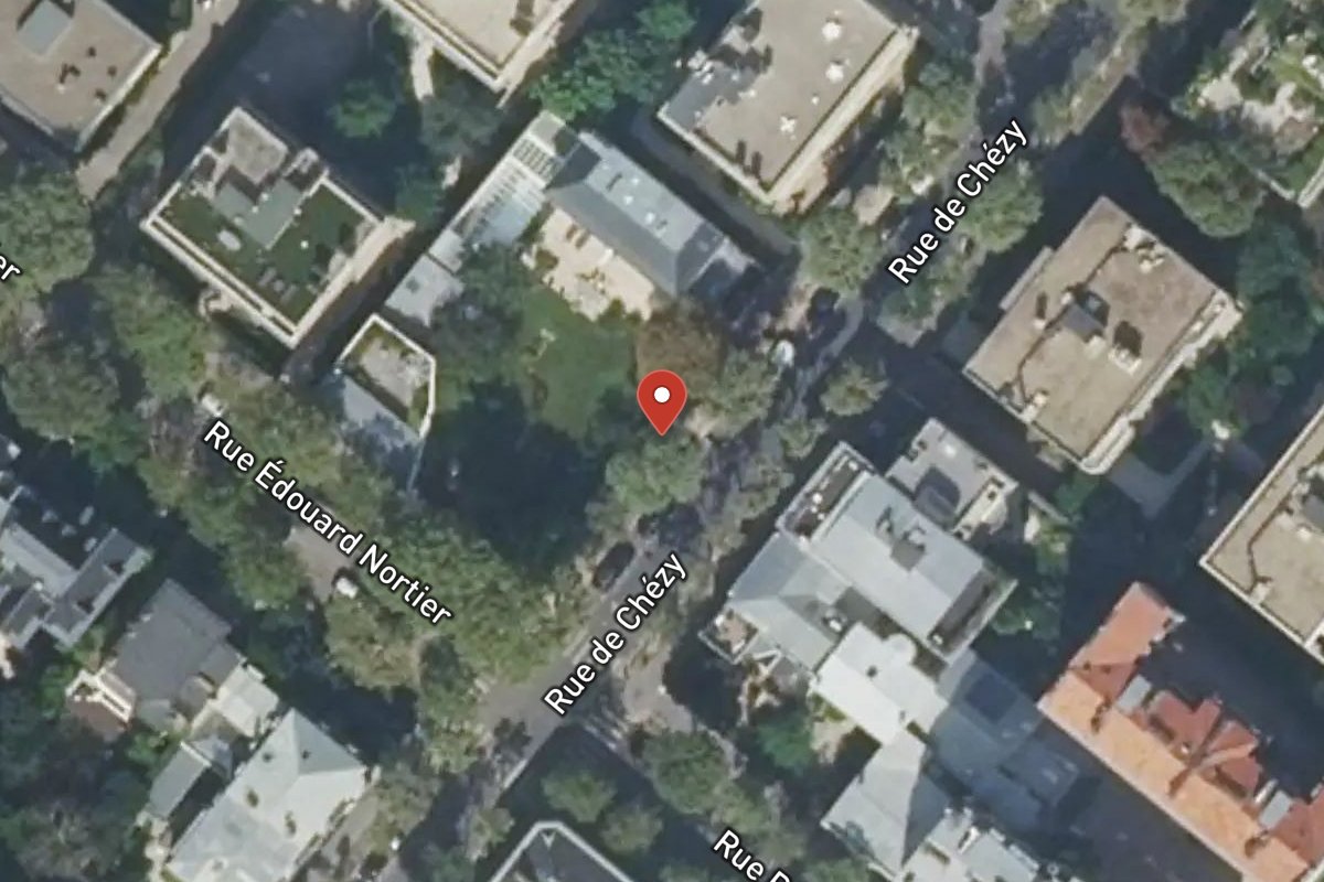 Vue satellite — 53 Rue de Chézy
