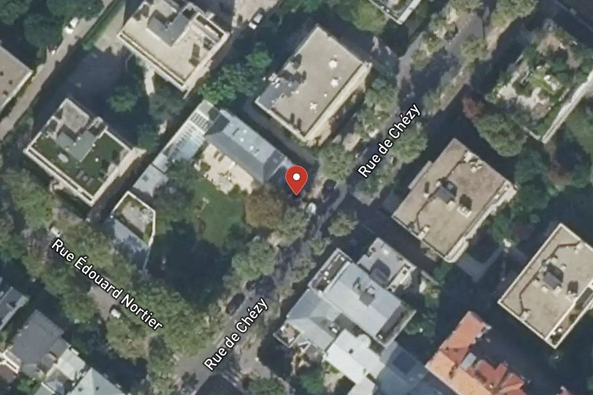 Vue satellite — 55 Rue de Chézy