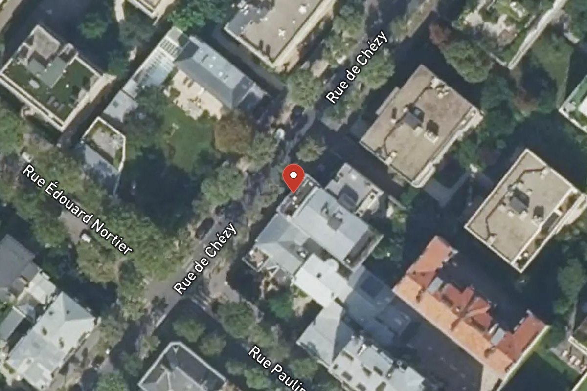 Vue satellite — 56 Rue de Chézy