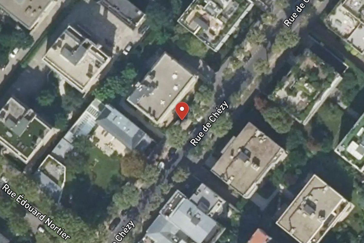Vue satellite — 57 Rue de Chézy