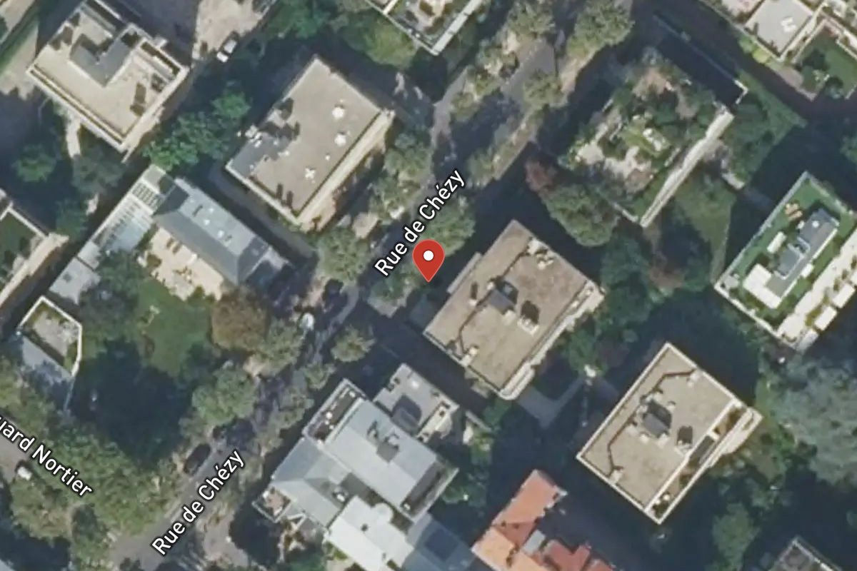 Vue satellite — 60 Rue de Chézy