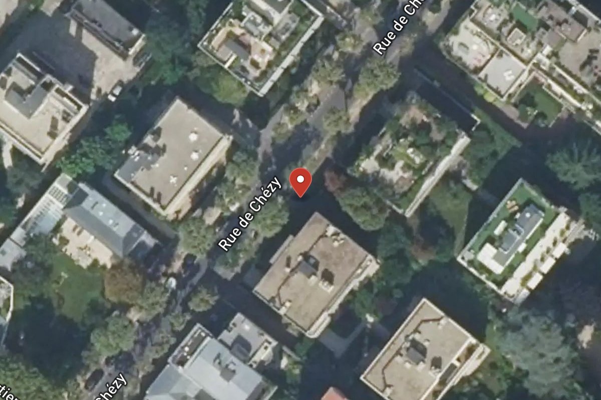 Vue satellite — 62 Rue de Chézy
