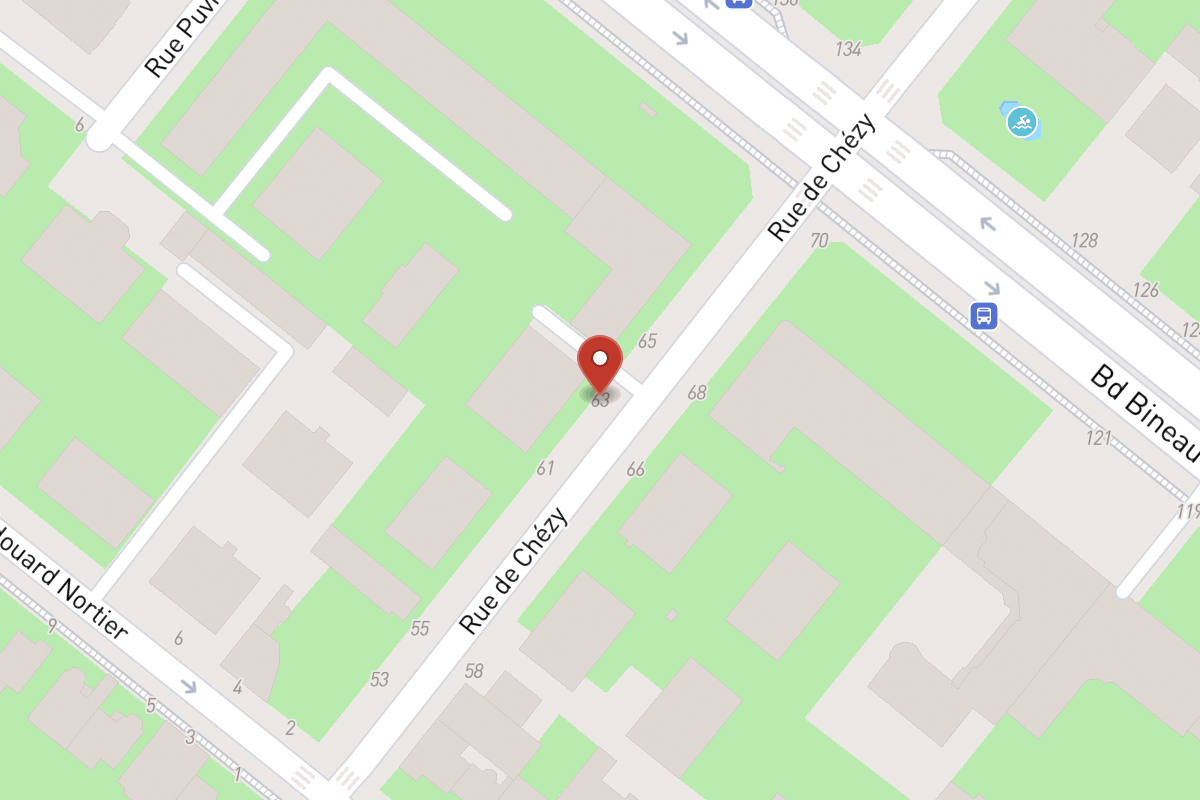 Plan de situation — 63 Rue de Chézy