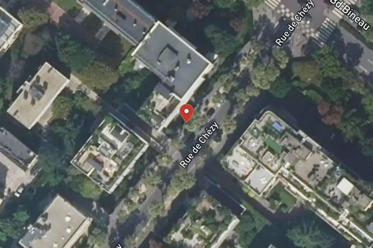 Vue satellite — 65 Rue de Chézy