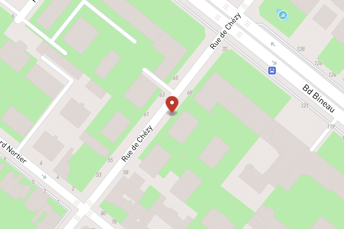 Plan de situation — 66 Rue de Chézy