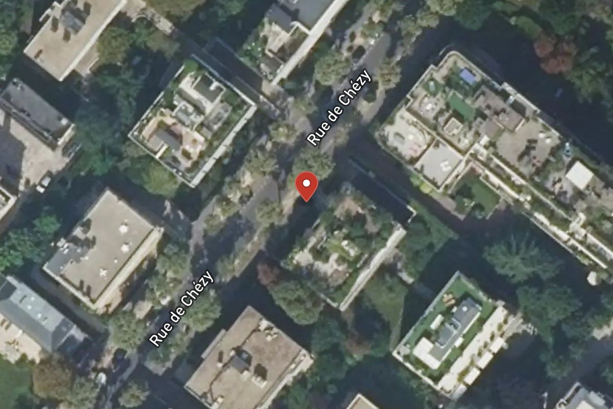Vue satellite — 66 Rue de Chézy