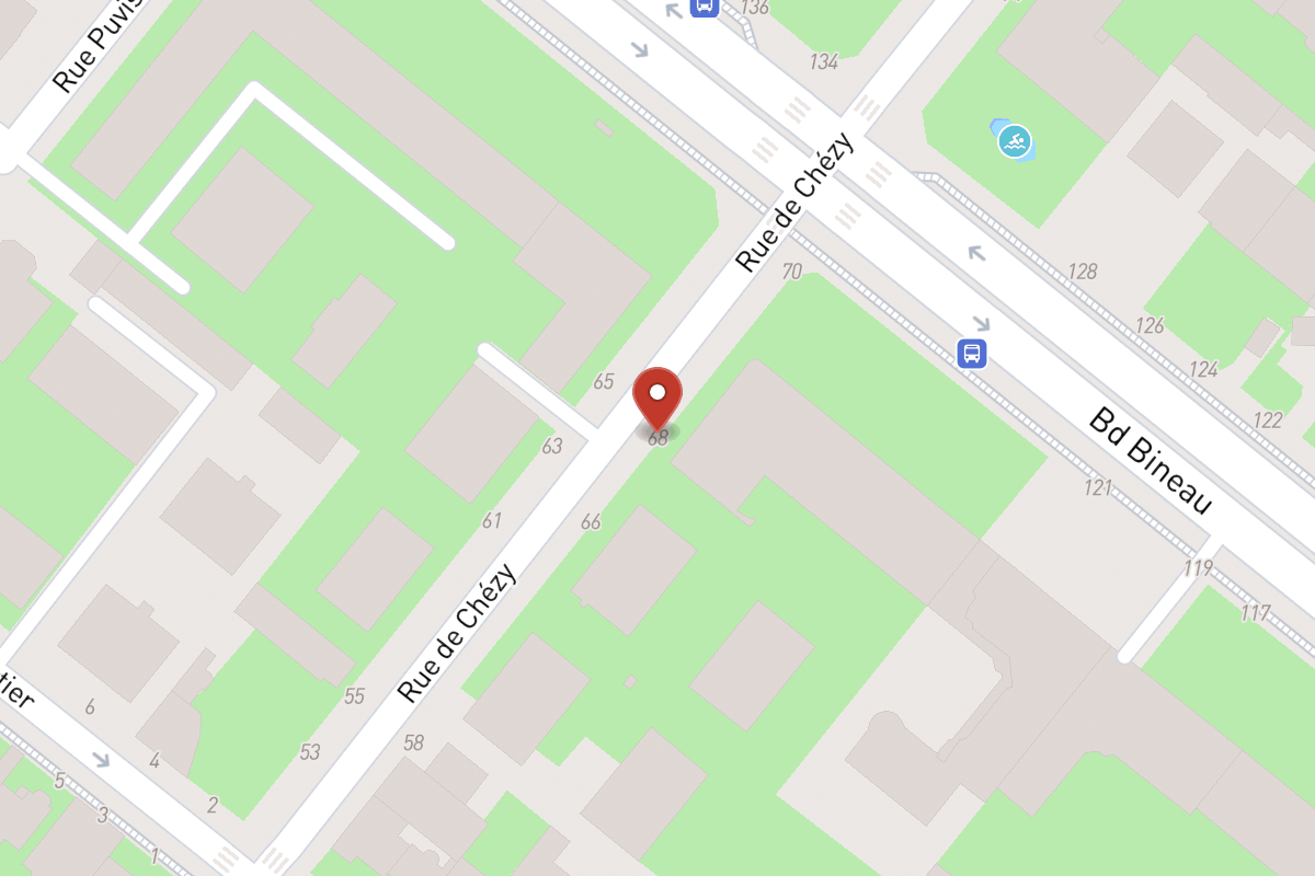 Plan de situation — 68 Rue de Chézy