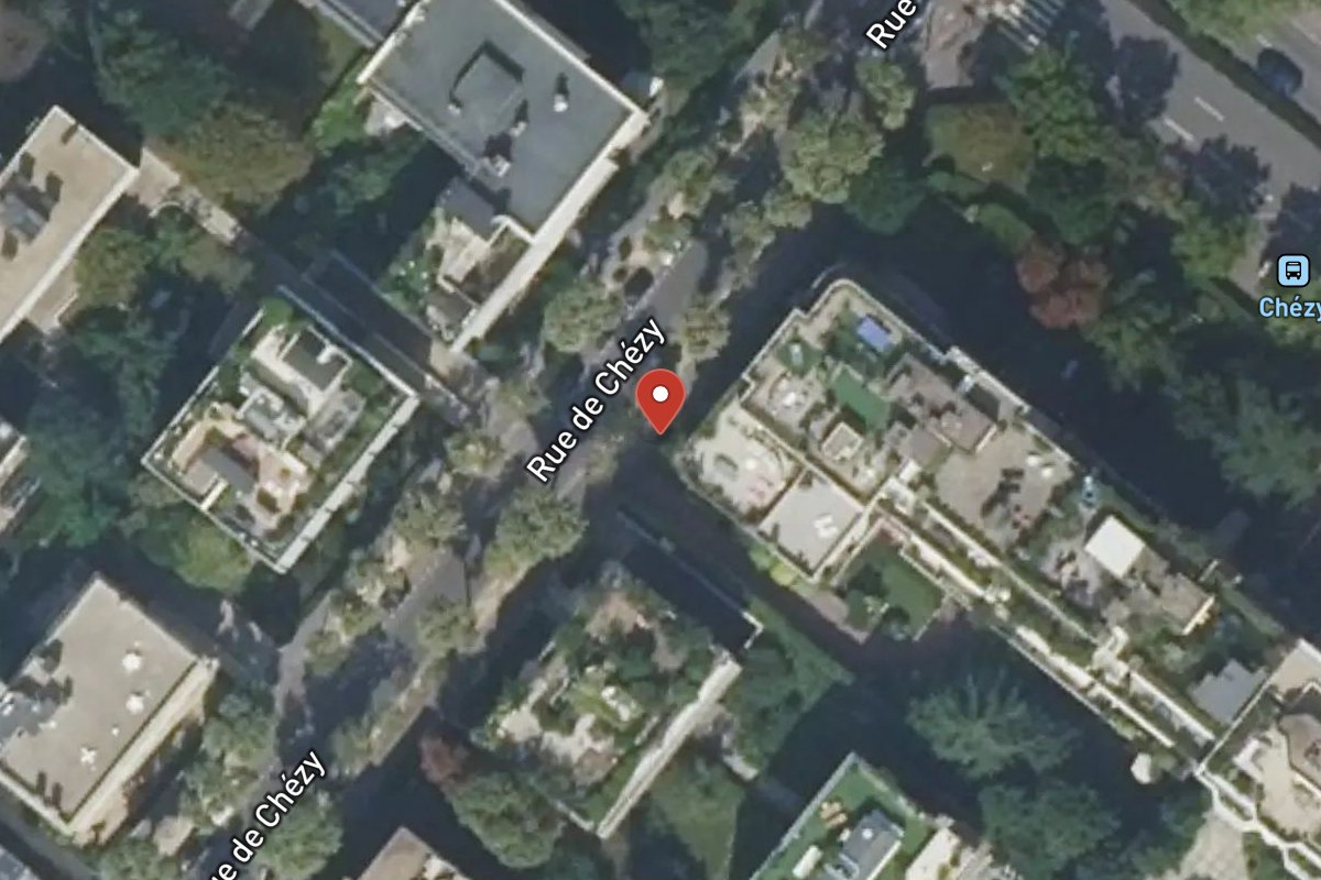 Vue satellite — 68 Rue de Chézy