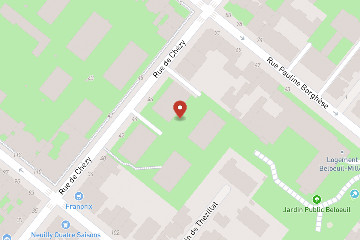 Plan de situation — 6 Rue de Chézy
