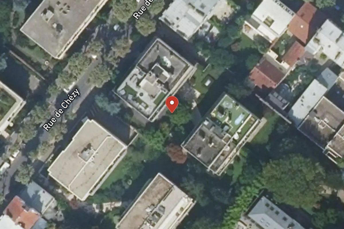 Vue satellite — 6 Rue de Chézy
