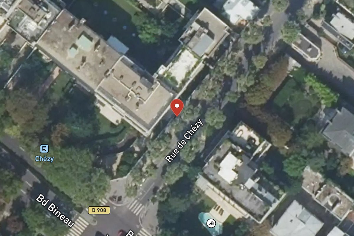 Vue satellite — 71 Rue de Chézy