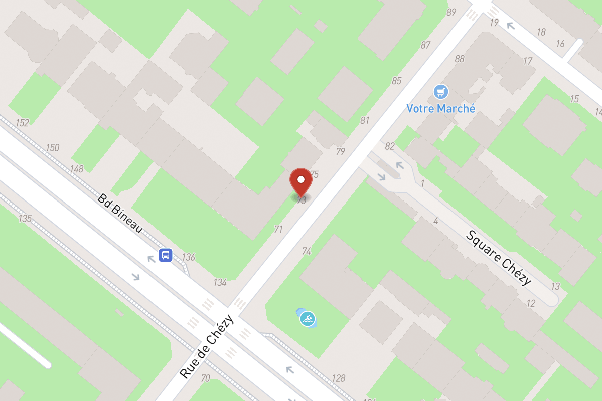 Plan de situation — 73 Rue de Chézy