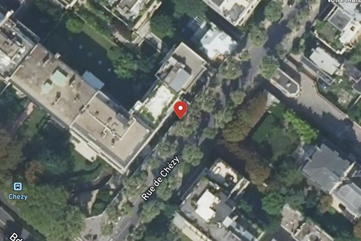 Vue satellite — 73 Rue de Chézy