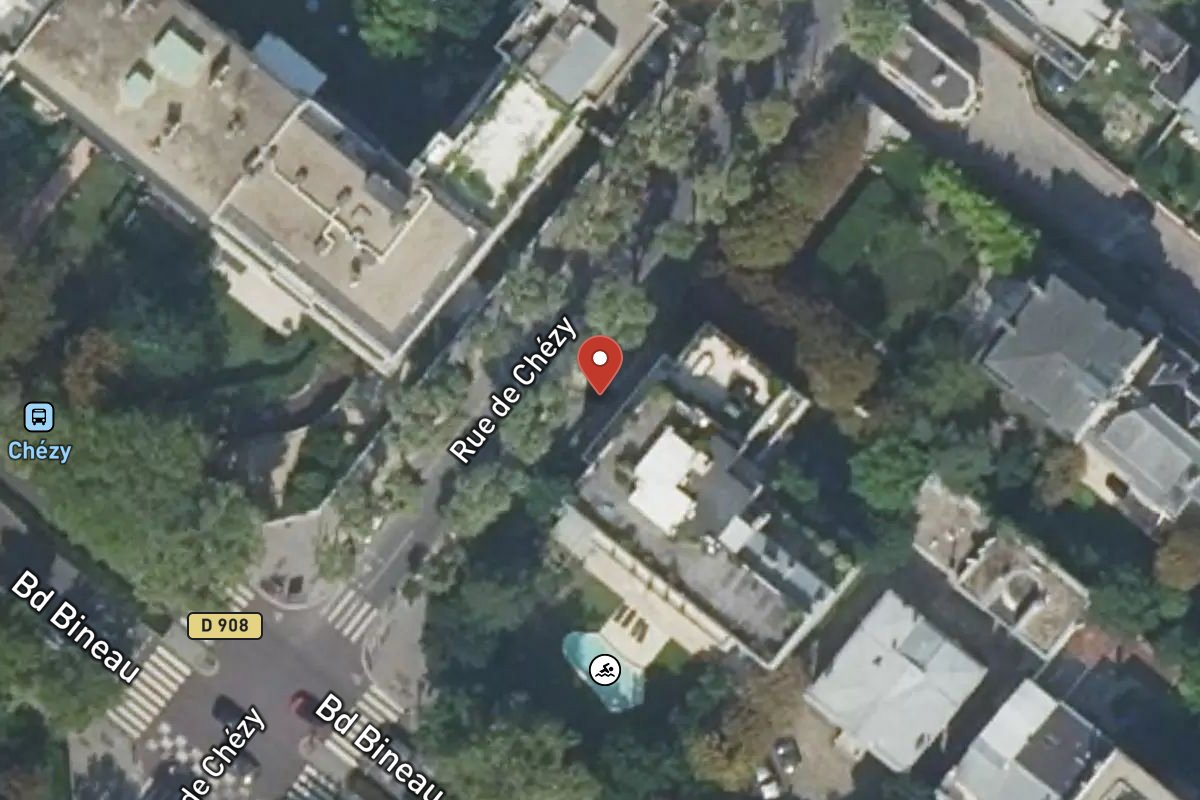 Vue satellite — 74 Rue de Chézy
