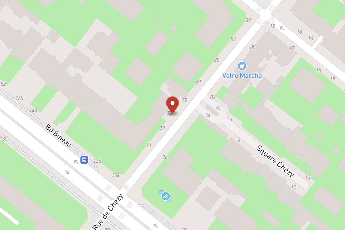 Plan de situation — 75 Rue de Chézy