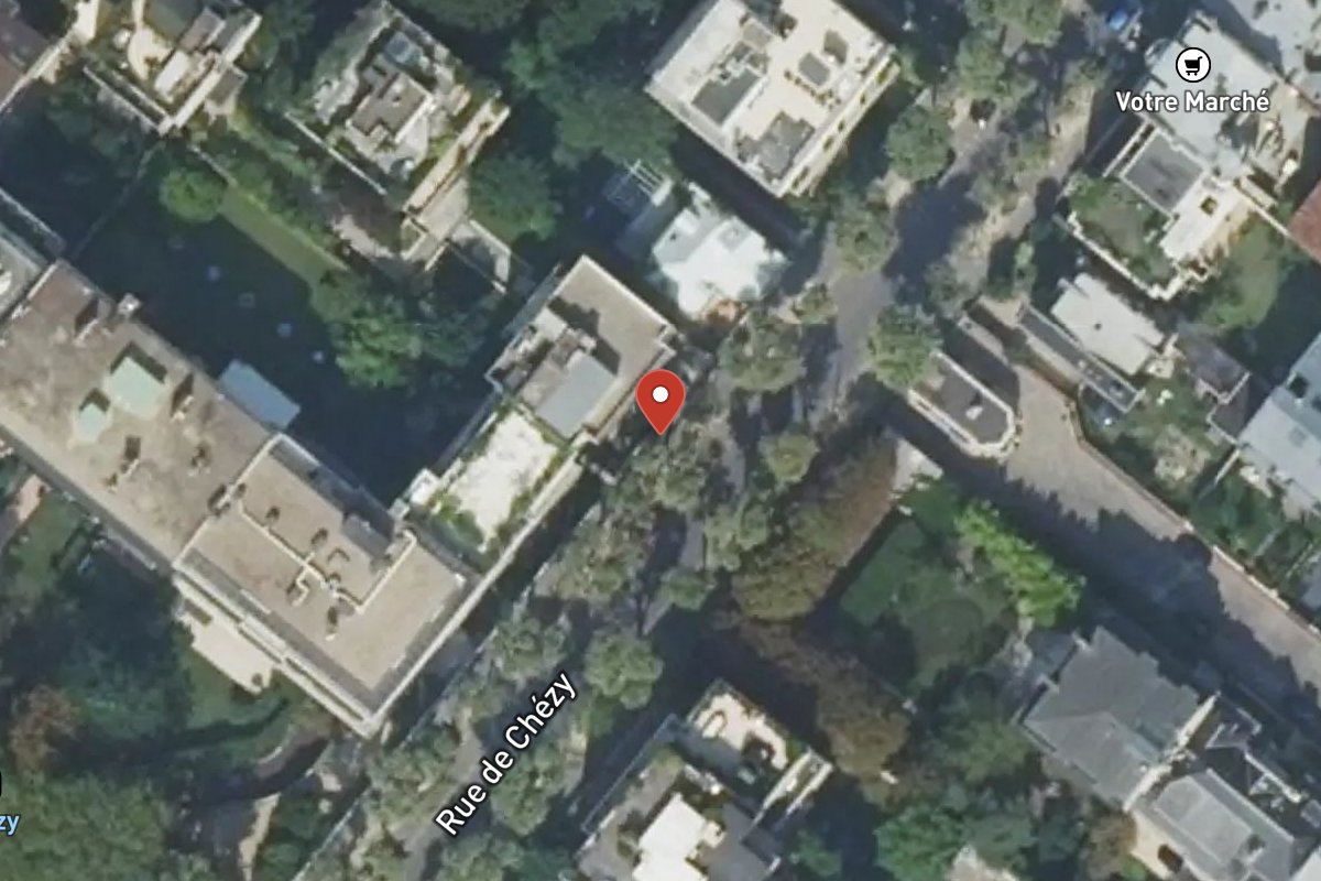 Vue satellite — 75 Rue de Chézy