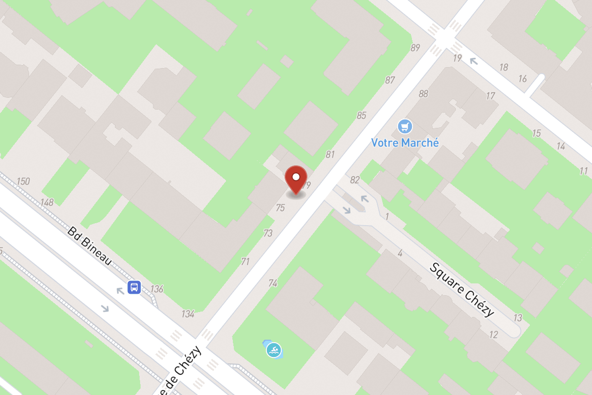 Plan de situation — 77 Rue de Chézy
