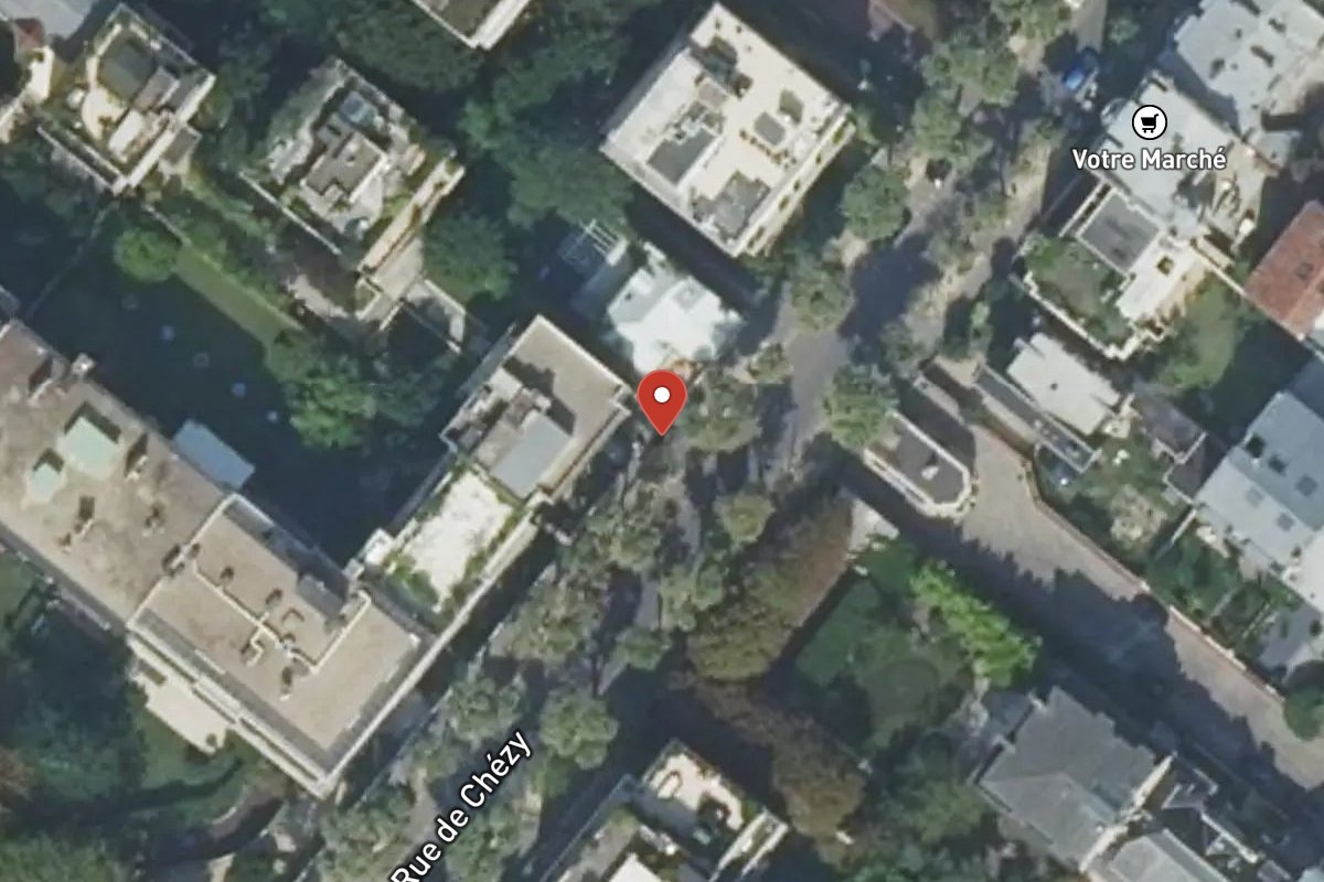 Vue satellite — 77 Rue de Chézy
