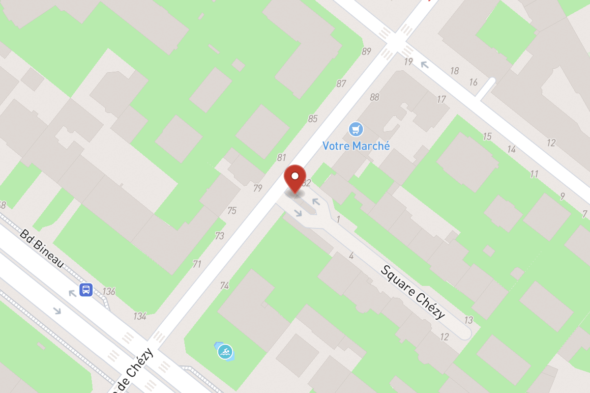 Plan de situation — 78 Rue de Chézy