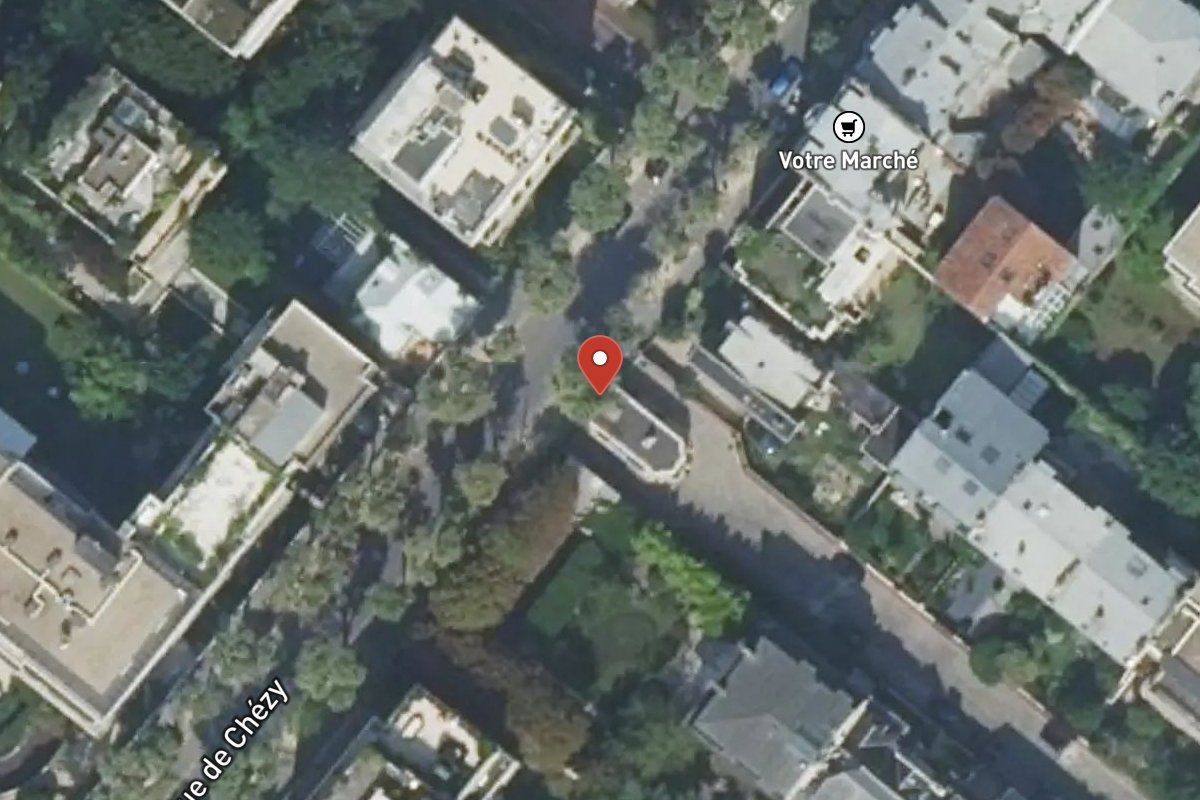 Vue satellite — 78 Rue de Chézy