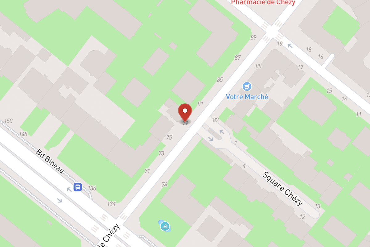 Plan de situation — 79 Rue de Chézy